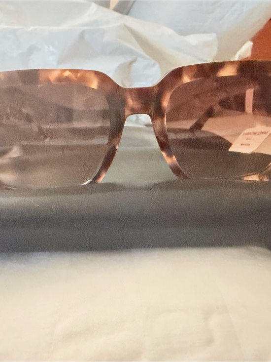 CAROLINA LEMKE BEELIN EYEWEAR ROMA BEIGE & BROWN DEMI W/ FREE $100 LEATHER CASE main image 10